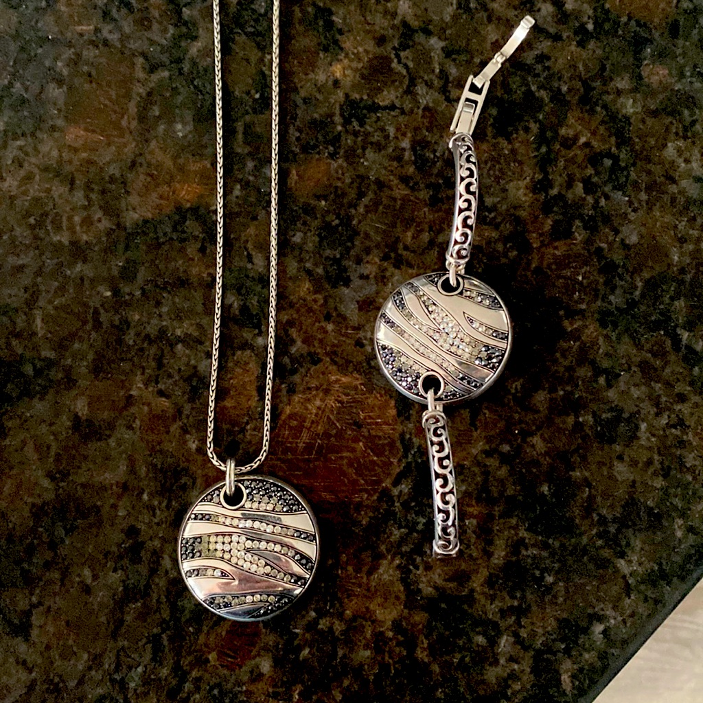 Brighton Multi Crystal Necklace And Bracelet Set Also Reversible See Pics 32$